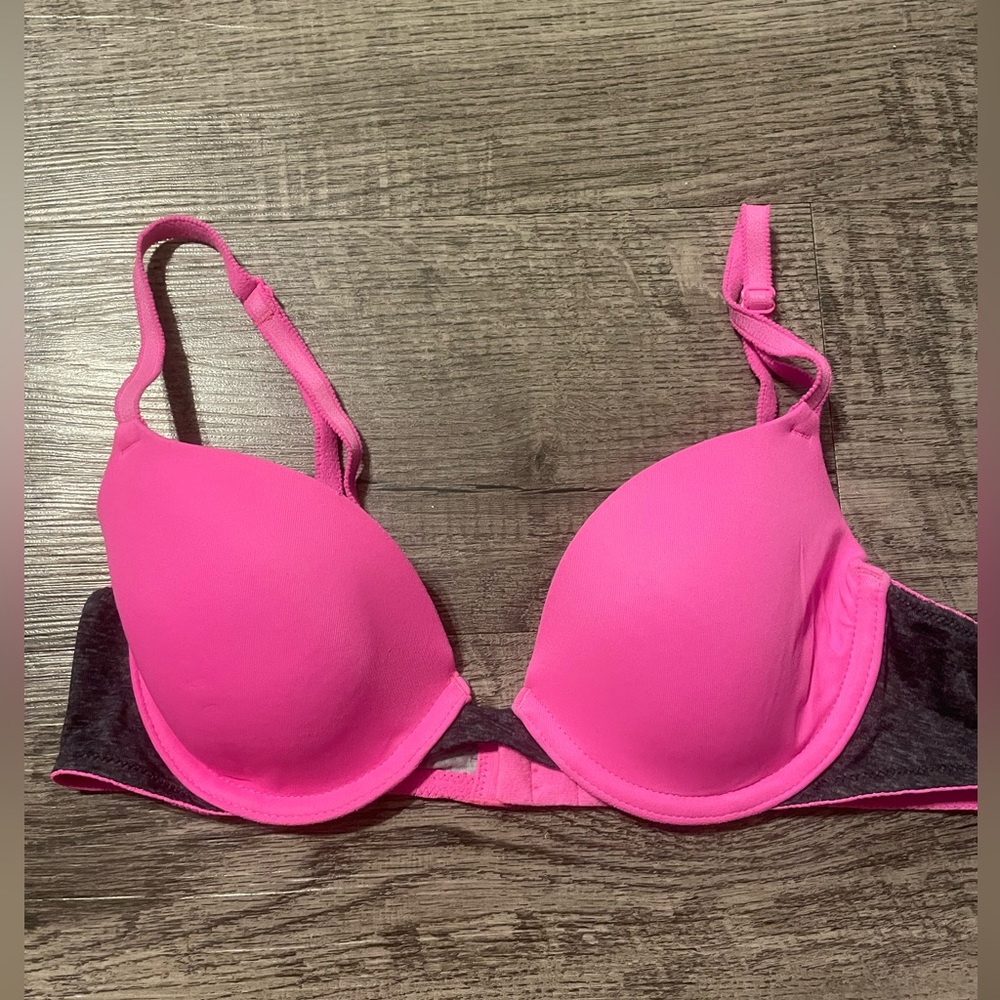 Victorias Secret PINK Neon Pink Lightly Lined Bra 34A
